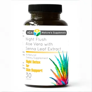 Night Flush — Skin Detox for Women — 30 Capsules — Front