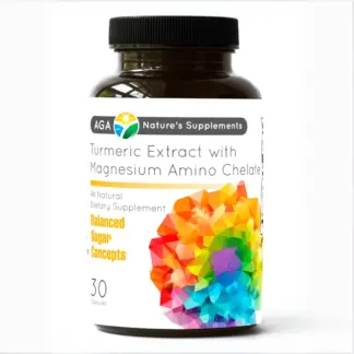 Turmeric Extract with Magnesium Amino Chelate — 30 Capsules — Front